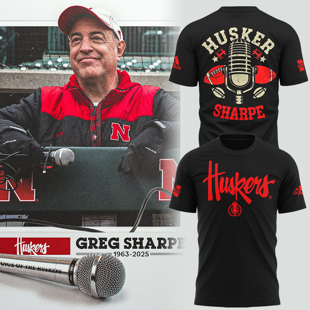 Honoring The Legend, Greg Sharpe - Voice of the Huskers T-Shirt Oregontrailrvpk Shirt