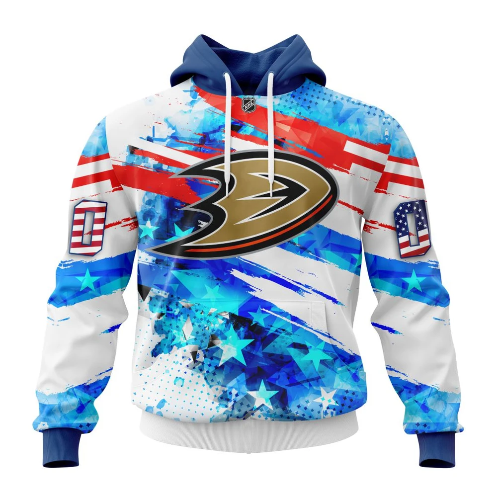 Hoodie Anaheim Ducks Special Concept For Independence Day All Over Print Hoodie Style 18829