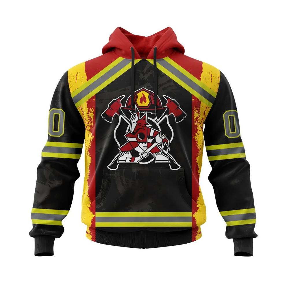 Hoodie Arizona Coyotes Honnor Firefighter All Over Print Hoodie Style 50951