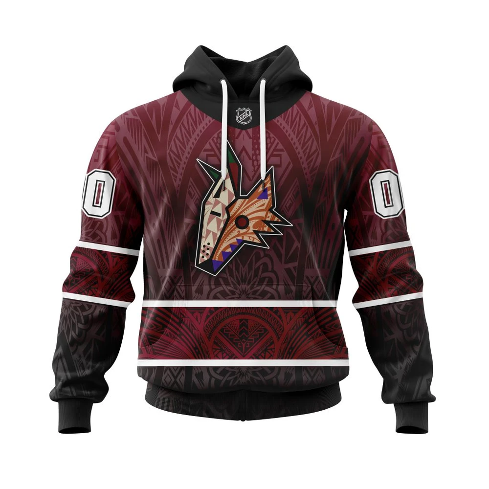 Hoodie Arizona Coyotes Specialized Native With Samoa Culture All Over Print Hoodie Style 22828