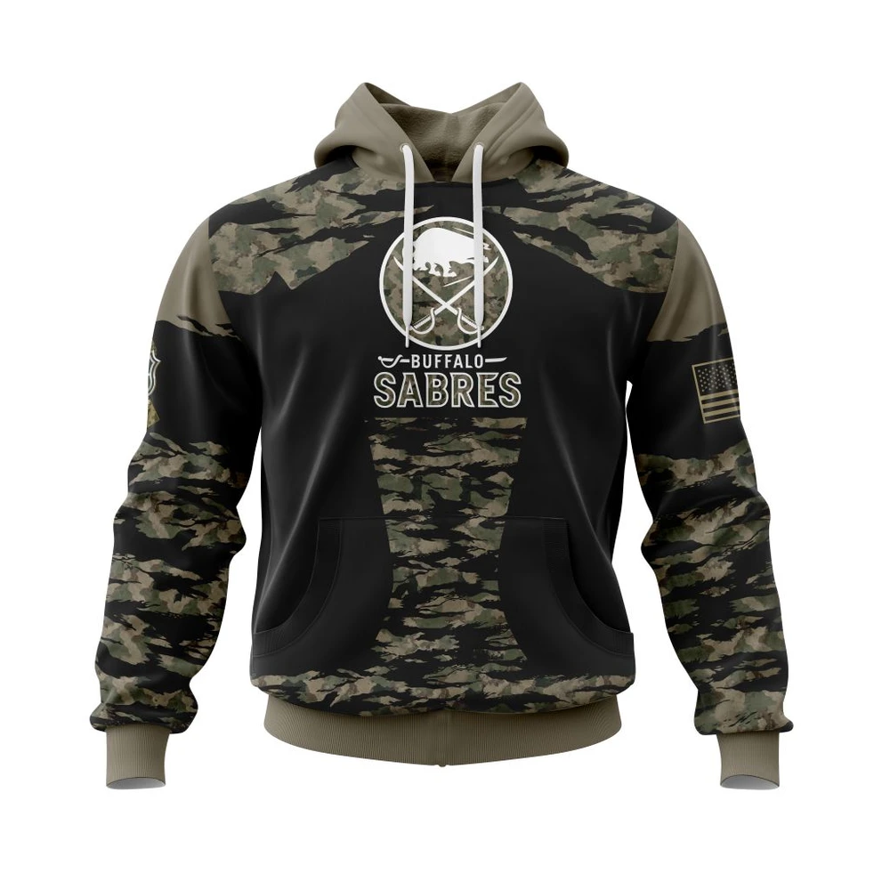 Hoodie Buffalo Sabres Honors Veterans And Military Members All Over Print Hoodie Style 16785