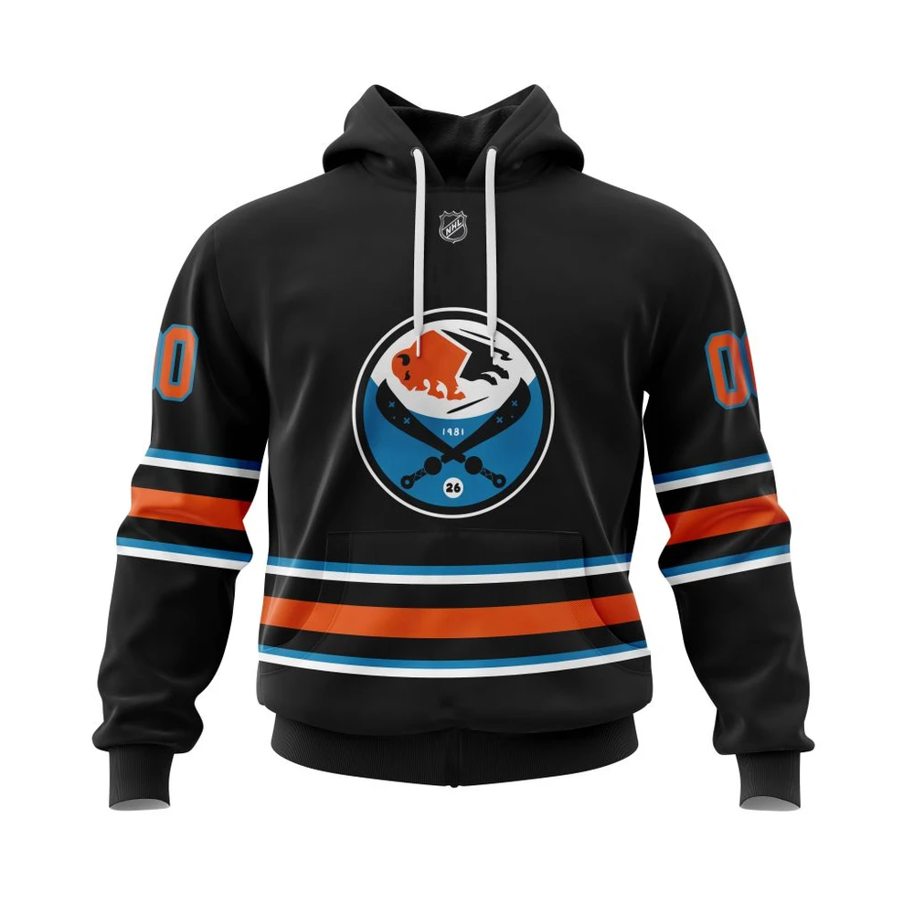 Hoodie Buffalo Sabres Specialized Concepts Val James Night Jersey All Over Print Hoodie Style 69590
