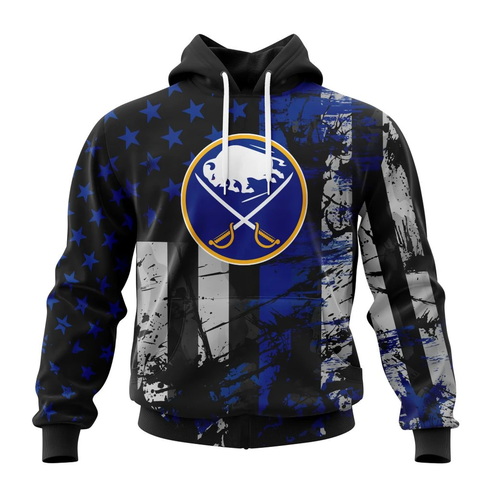 Hoodie Buffalo Sabres Specialized Jersey For America All Over Print Hoodie Style 78976