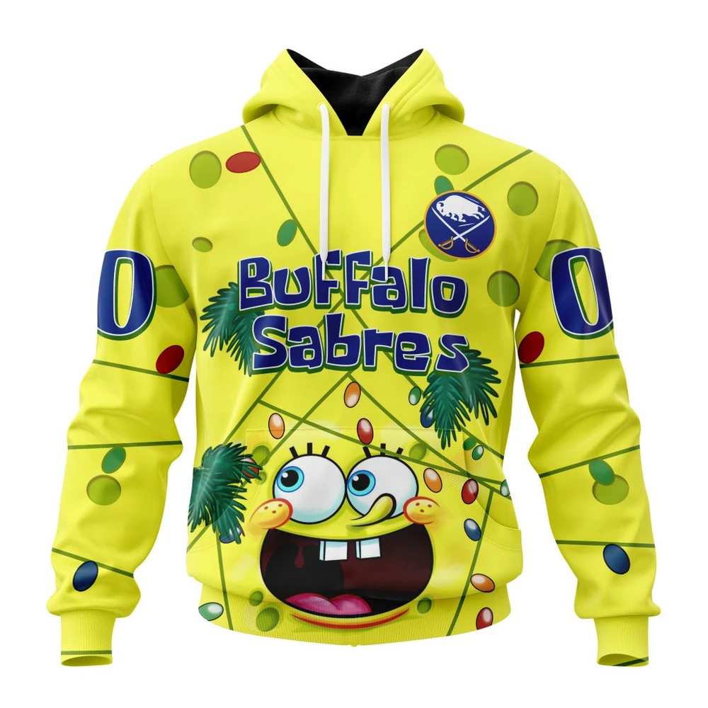 Hoodie Buffalo Sabres Specialized Jersey With Spongebob All Over Print Hoodie Style 24878