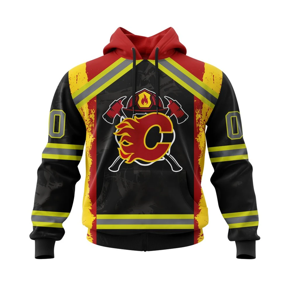 Hoodie Calgary Flames Honnor Firefighter All Over Print Hoodie Style 36830