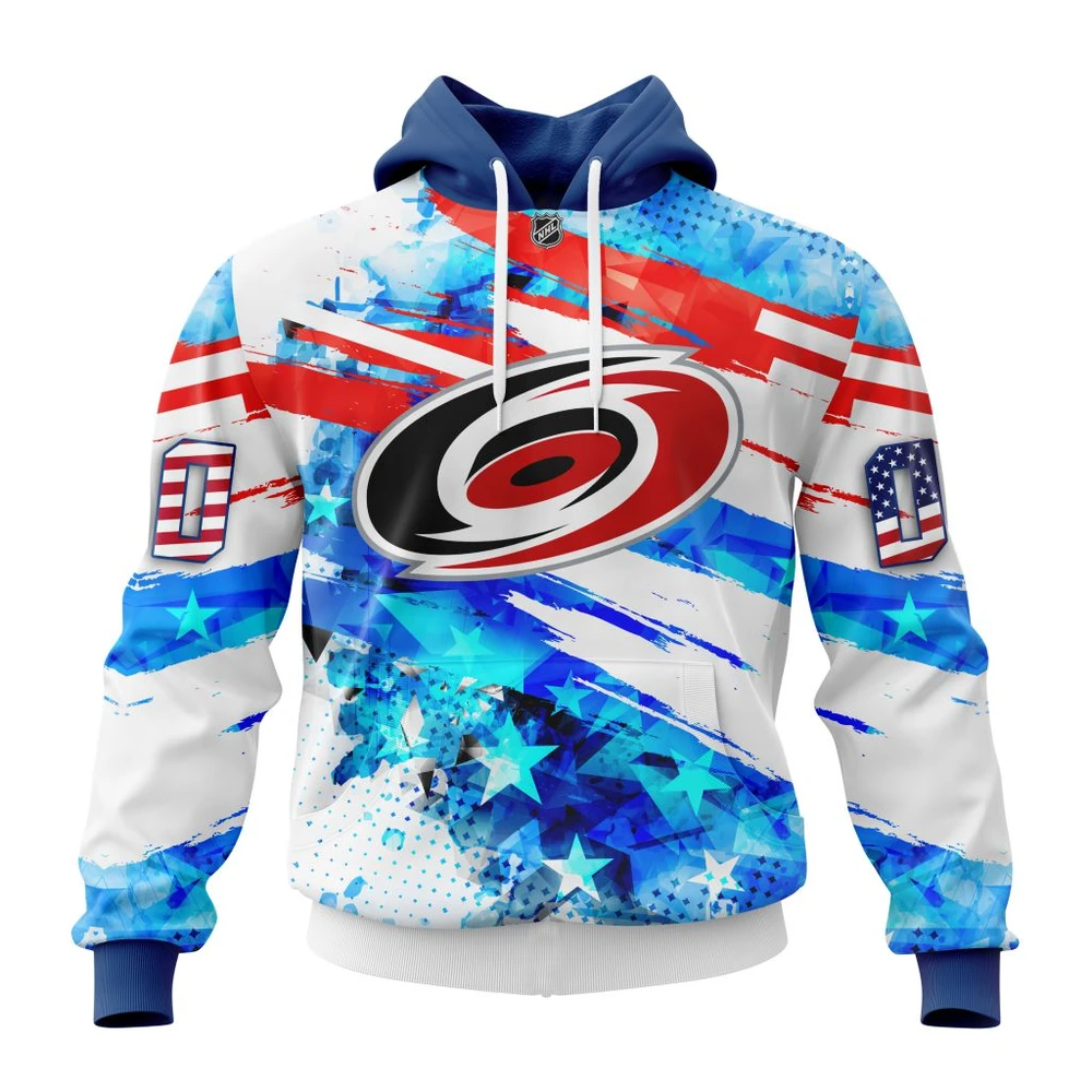 Hoodie Carolina Hurricanes Special Concept For Independence Day All Over Print Hoodie Style 87406