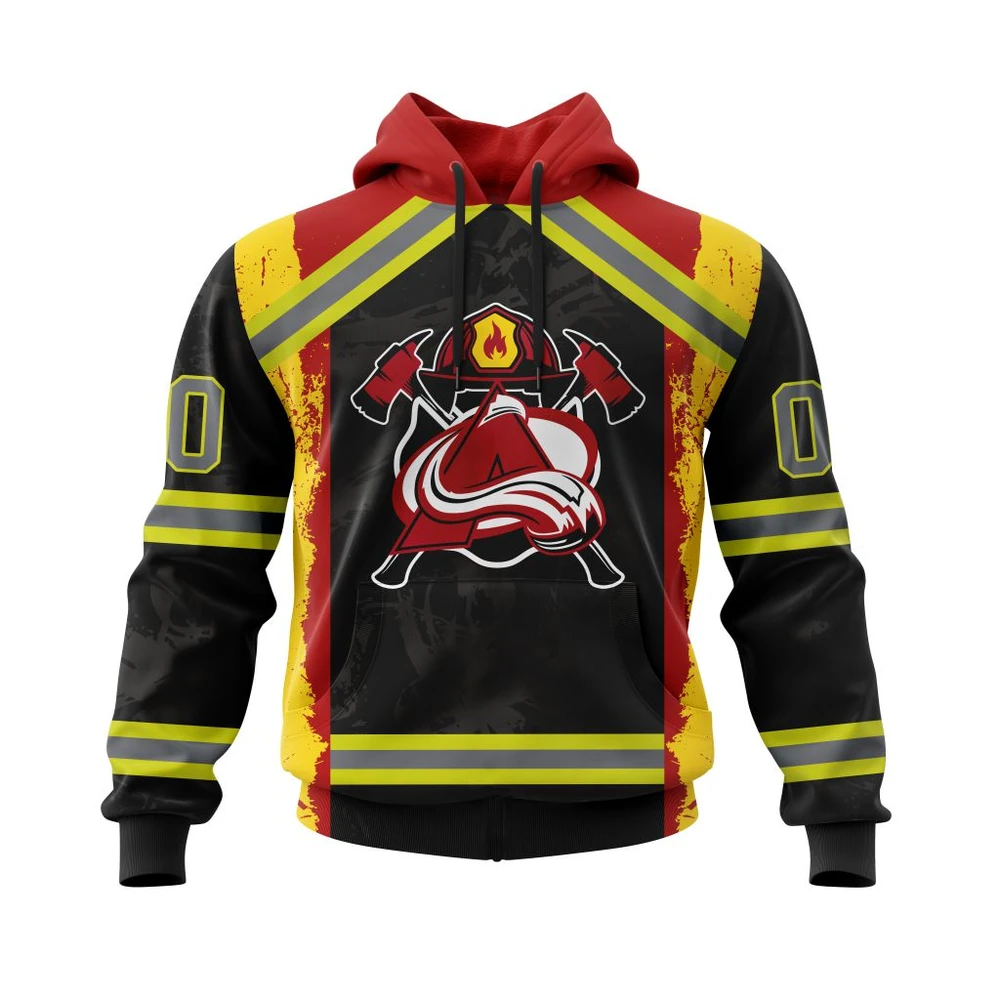 Hoodie Colorado Avalanche Honnor Firefighter All Over Print Hoodie Style 58145