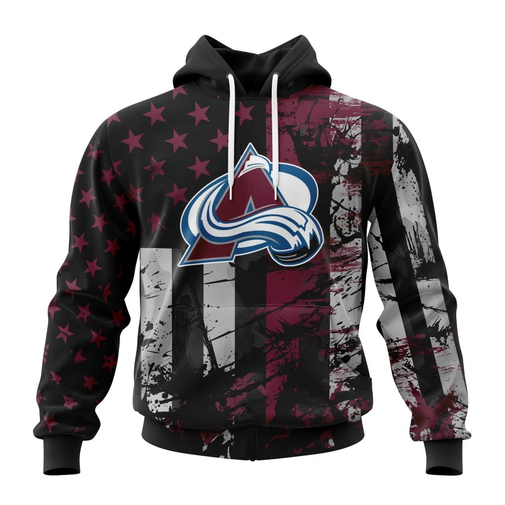 Hoodie Colorado Avalanche Specialized Jersey For America All Over Print Hoodie Style 93306