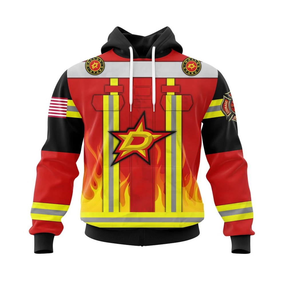Hoodie Dallas Stars Honnor Firefighter Uniform V0622 All Over Print Hoodie Style 36429