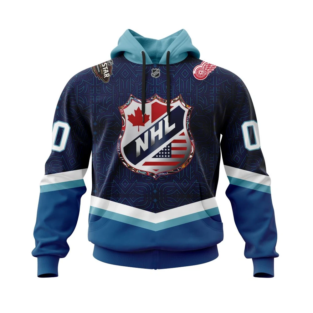 Hoodie Detroit Red Wings All Star With Vegas Concepts All Over Print Hoodie Style 66614