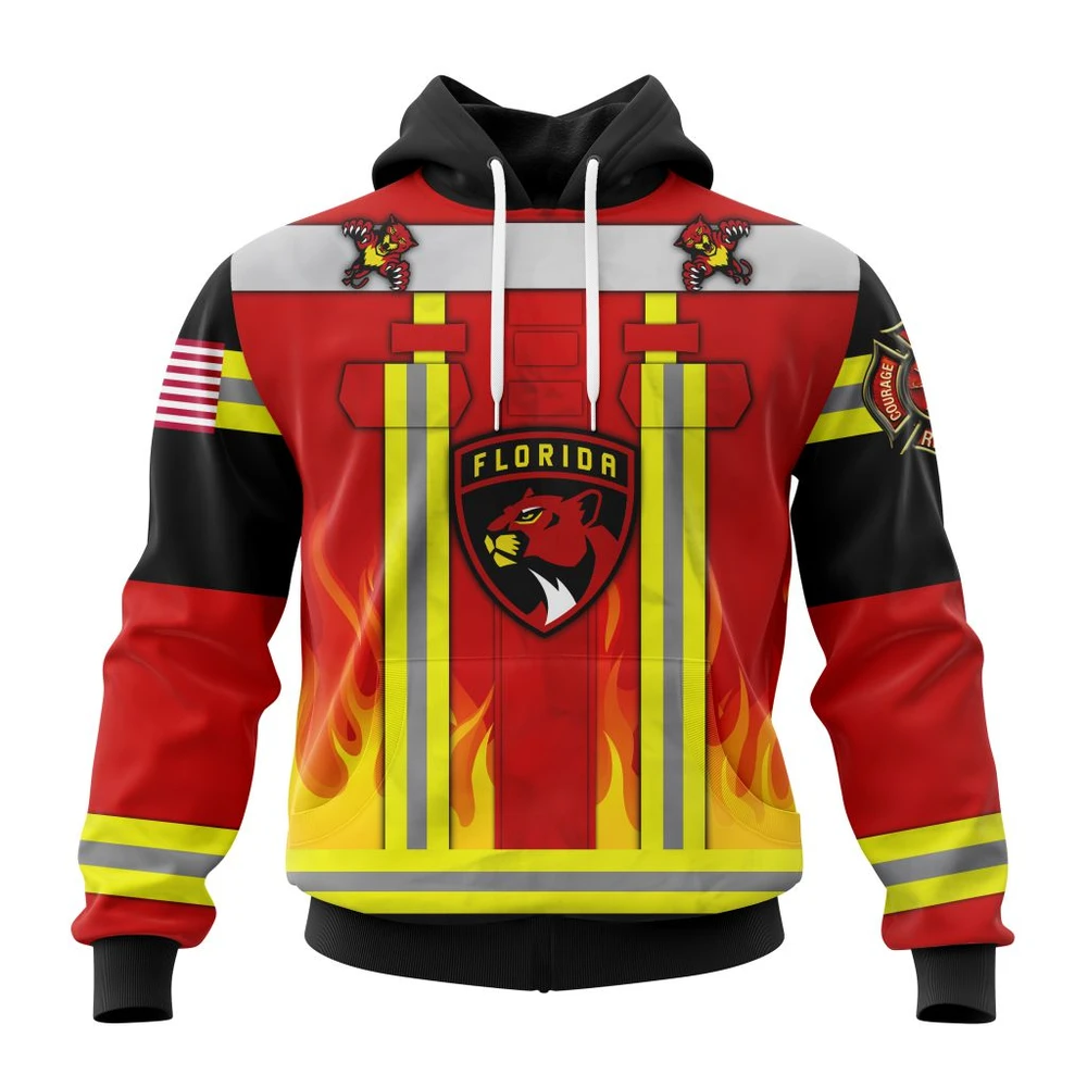 Hoodie Florida Panthers Honnor Firefighter Uniform V0622 All Over Print Hoodie Style 27177