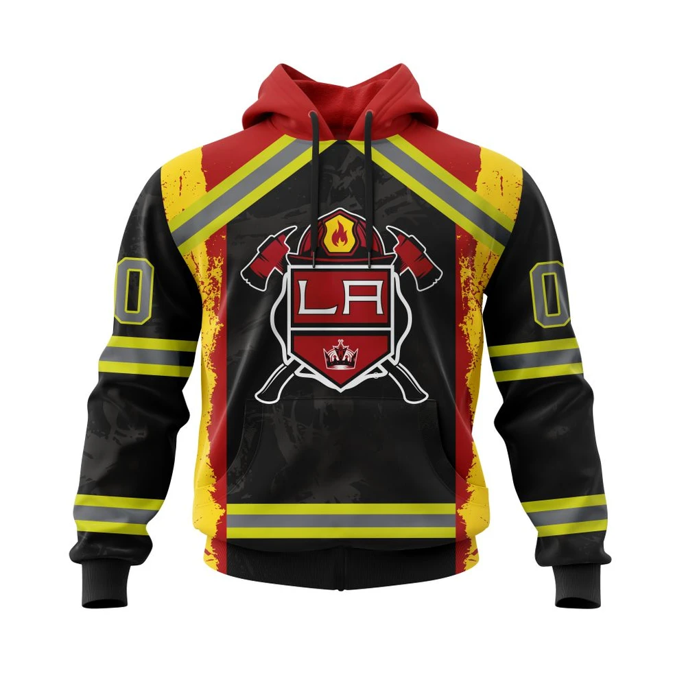 Hoodie Los Angeles Kings Honnor Firefighter All Over Print Hoodie Style 96755