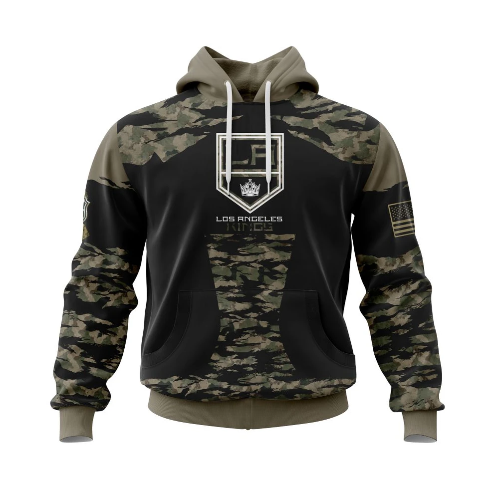 Hoodie Los Angeles Kings Honors Veterans And Military Members All Over Print Hoodie Style 91423