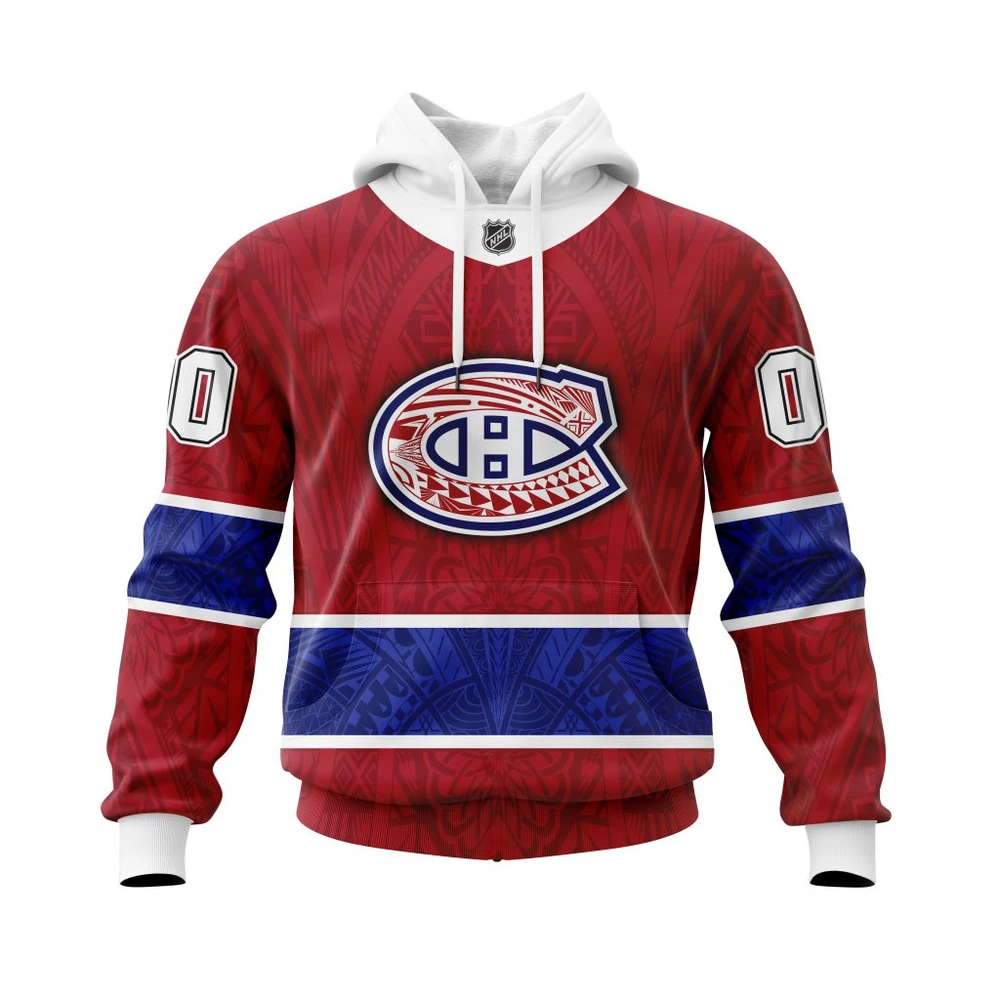 Hoodie Montreal Canadiens Specialized Native With Samoa Culture All Over Print Hoodie Style 29825