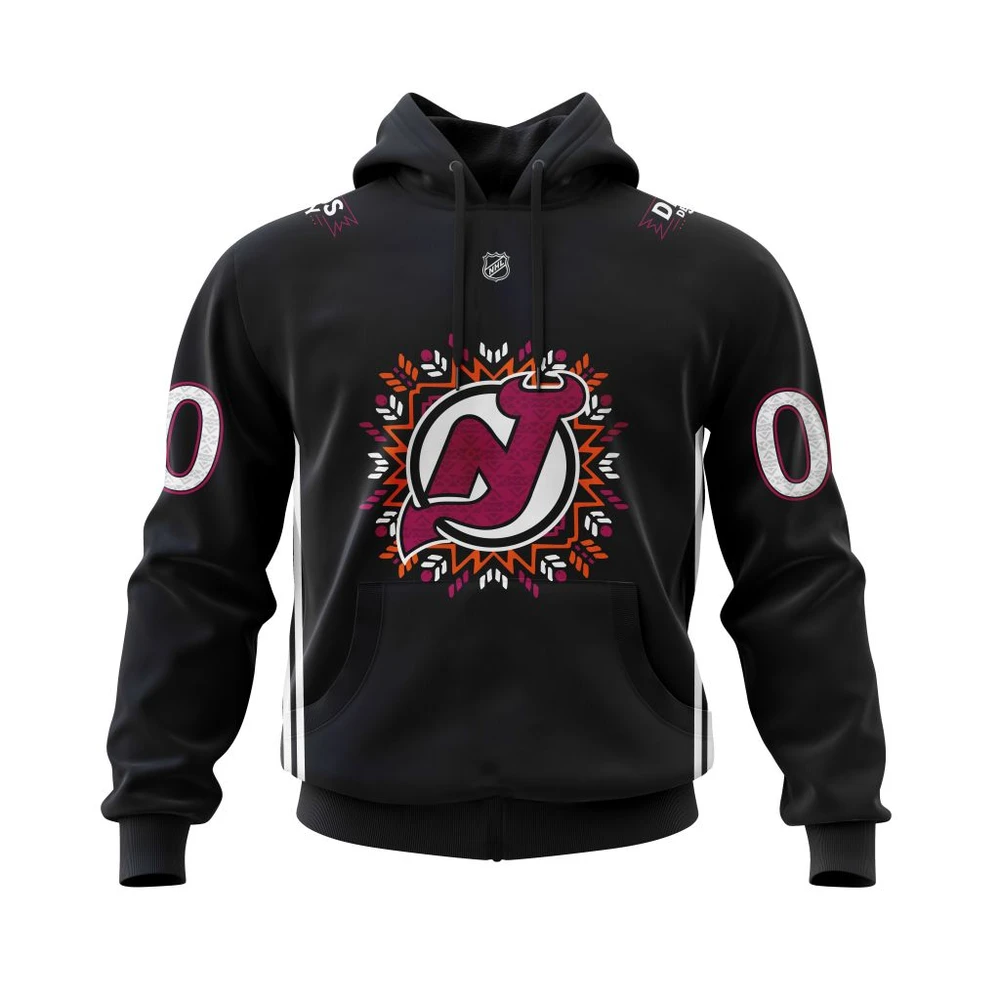 Hoodie New Jersey Devils Hispanic Heritage Personalized Name & Number All Over Print Hoodie Style 22481