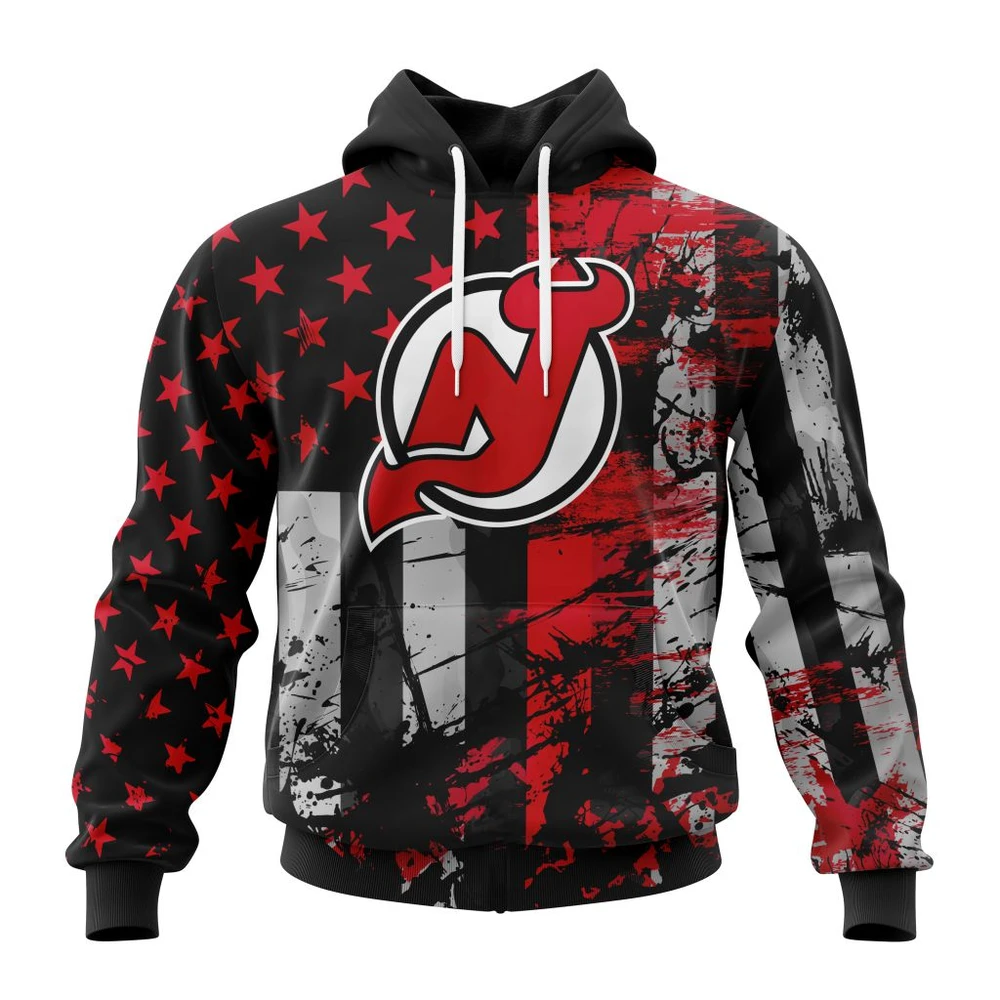 Hoodie New Jersey Devils Specialized Jersey For America All Over Print Hoodie Style 34044