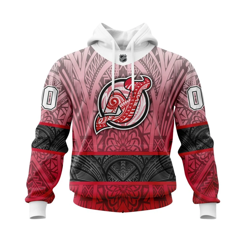 Hoodie New Jersey Devils Specialized Native With Samoa Culture All Over Print Hoodie Style 21031