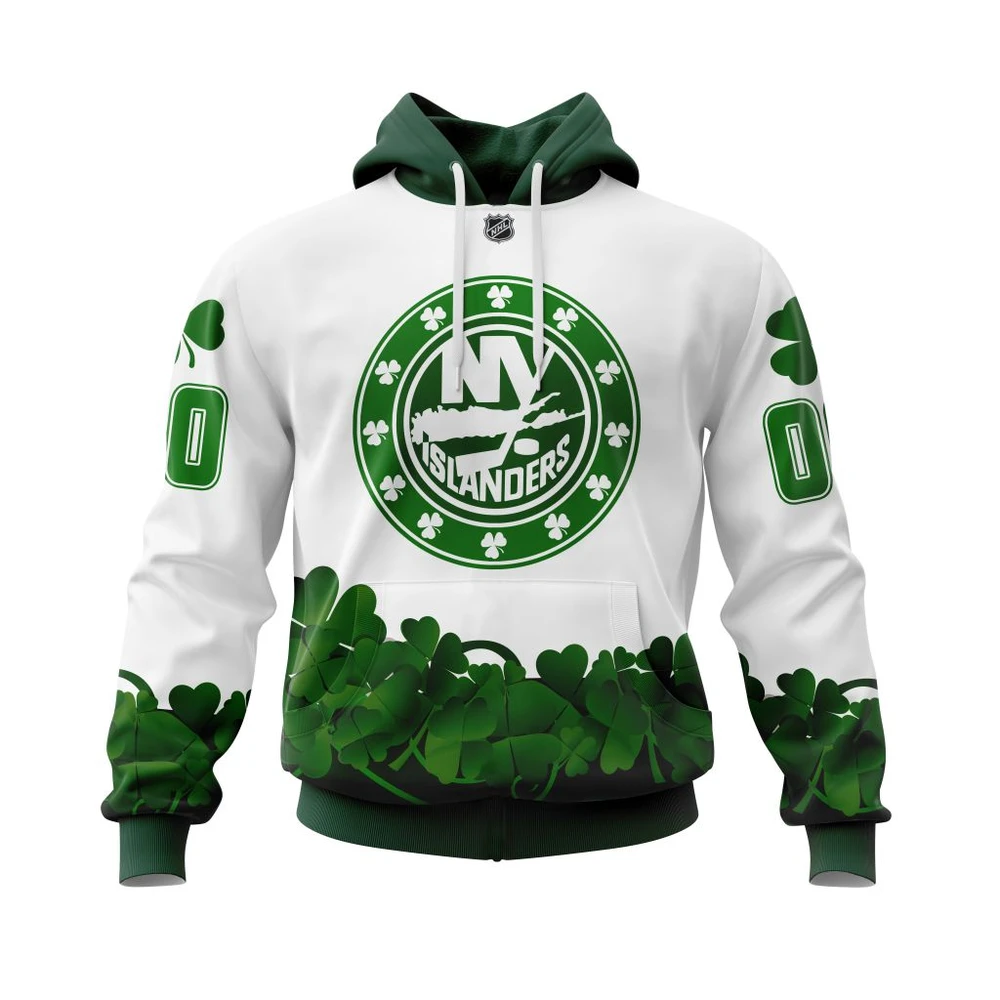 Hoodie New York Islanders Happy St.Patrick Days Jersey All Over Print Hoodie Style 10165