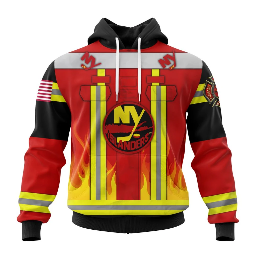 Hoodie New York Islanders Honnor Firefighter Uniform V0622 All Over Print Hoodie Style 43662