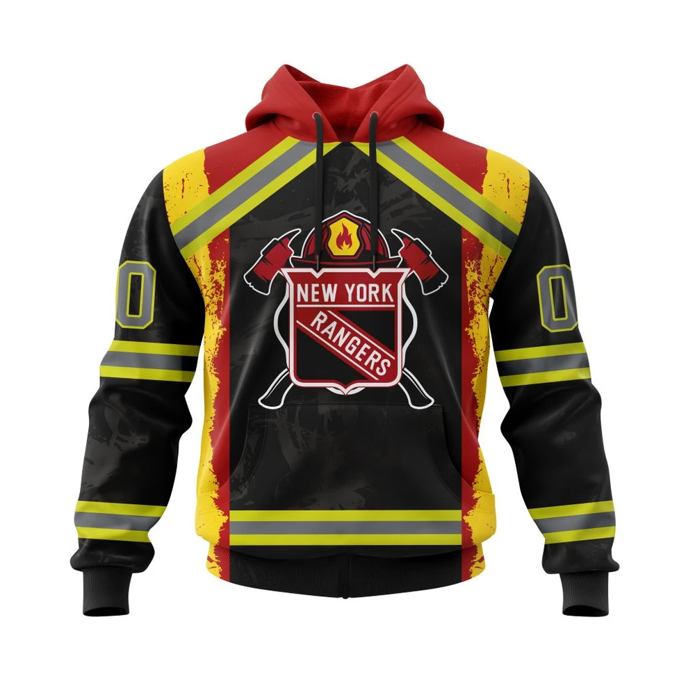 Hoodie New York Rangers Honnor Firefighter All Over Print Hoodie Style 19254