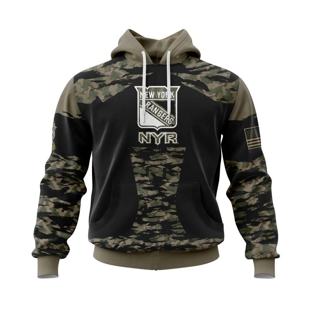 Hoodie New York Rangers Honors Veterans And Military Members All Over Print Hoodie Style 55172