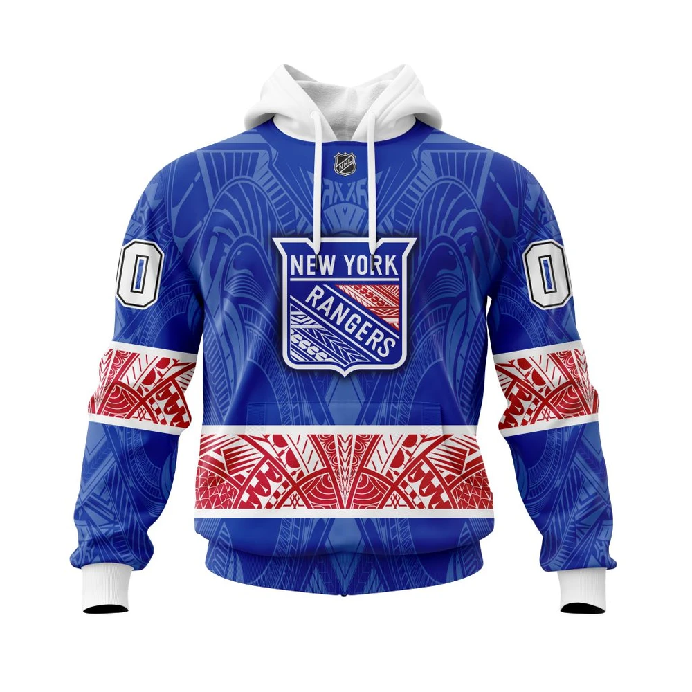Hoodie New York Rangers Specialized Native With Samoa Culture All Over Print Hoodie Style 43228