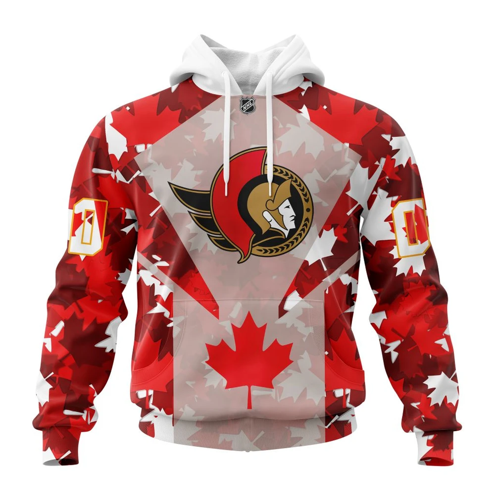Hoodie Ottawa Senators Special Concept For Canada Day All Over Print Hoodie Style 84082