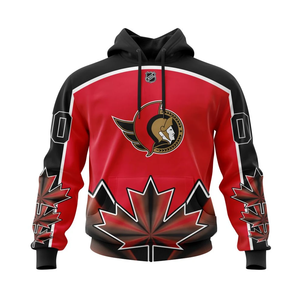 Hoodie Ottawa Senators With Beloved Canada Maple Leafs All Over Print Hoodie Style 13939