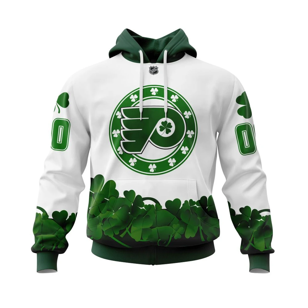 Hoodie Philadelphia Flyers Happy St.Patrick Days Jersey All Over Print Hoodie Style 50197