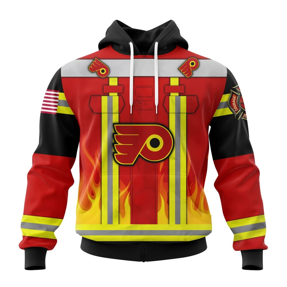 Hoodie Philadelphia Flyers Honnor Firefighter Uniform V0622 All Over Print Hoodie Style 61413