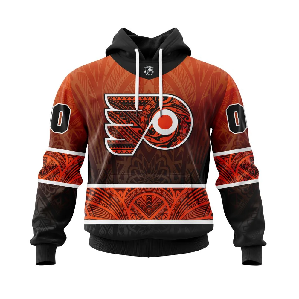 Hoodie Philadelphia Flyers Specialized Native With Samoa Culture All Over Print Hoodie Style 79490