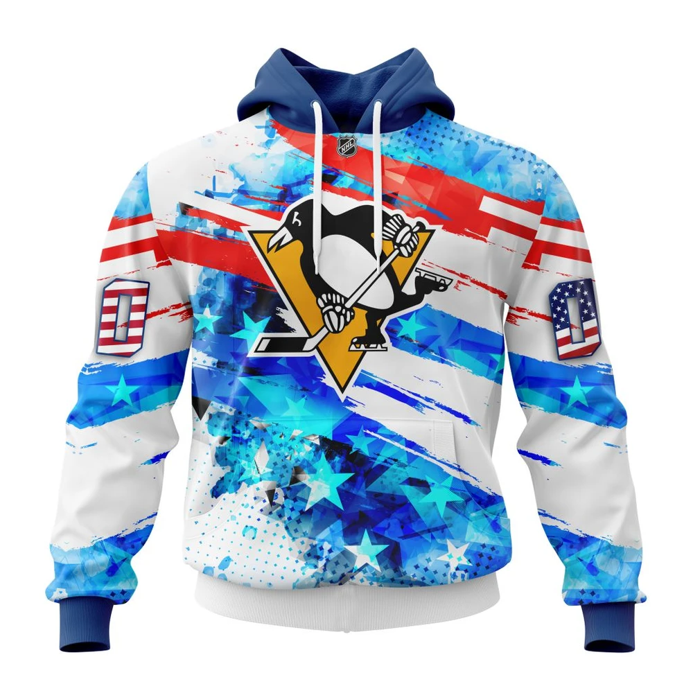 Hoodie Pittsburgh Penguins Special Concept For Independence Day All Over Print Hoodie Style 58992