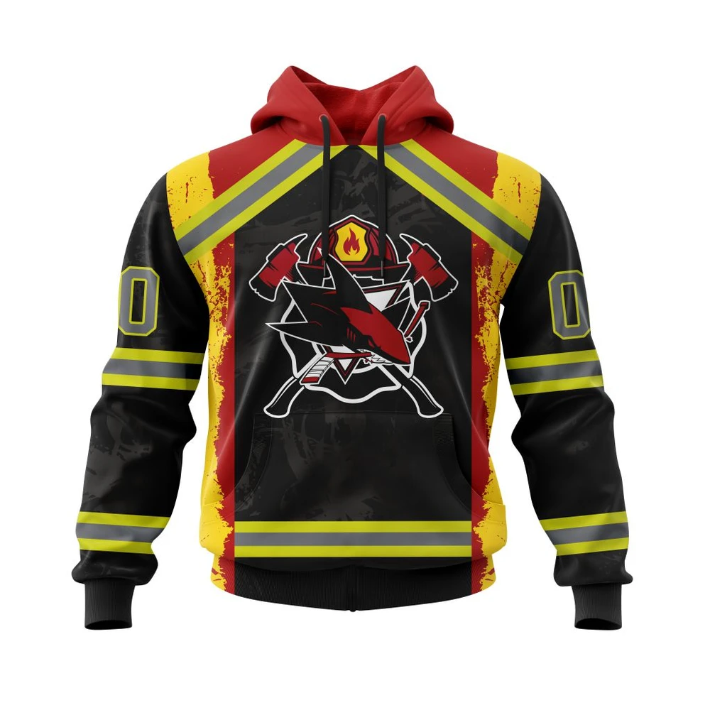Hoodie San Jose Sharks Honnor Firefighter All Over Print Hoodie Style 49940