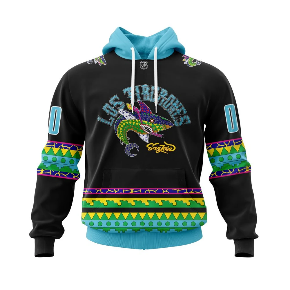 Hoodie San Jose Sharks With Specialized Logo Concepts Kits All Over Print Hoodie Style 75796
