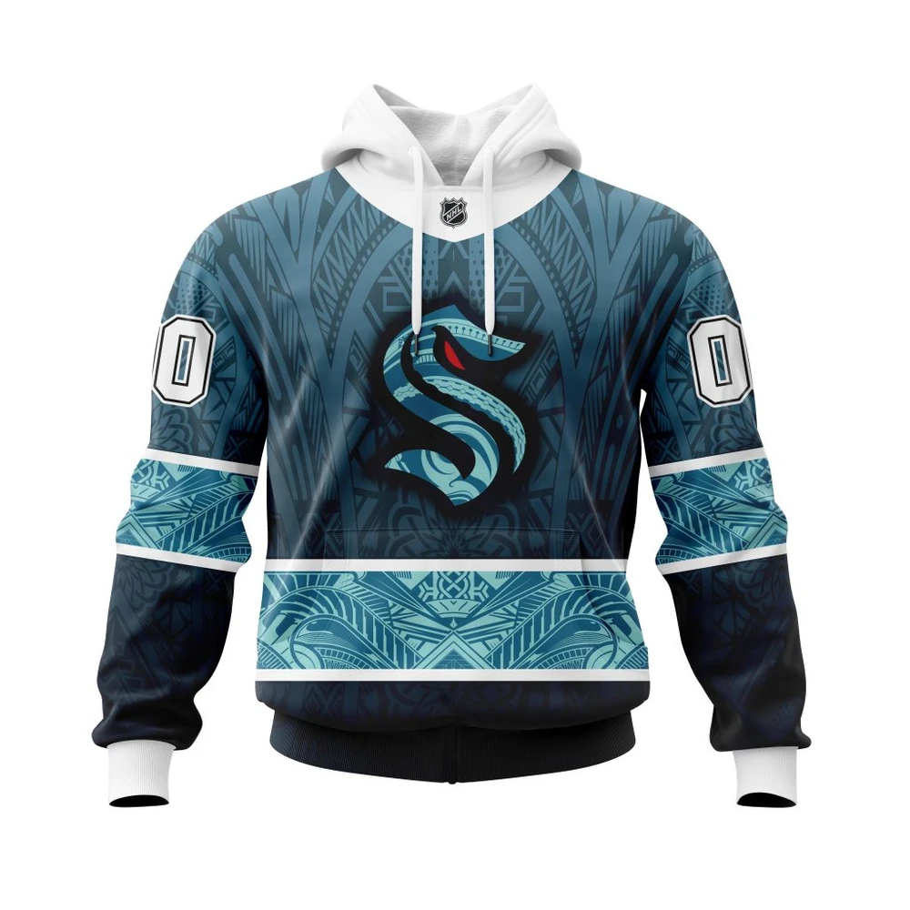 Hoodie Seattle Kraken Specialized Native With Samoa Culture All Over Print Hoodie Style 87436