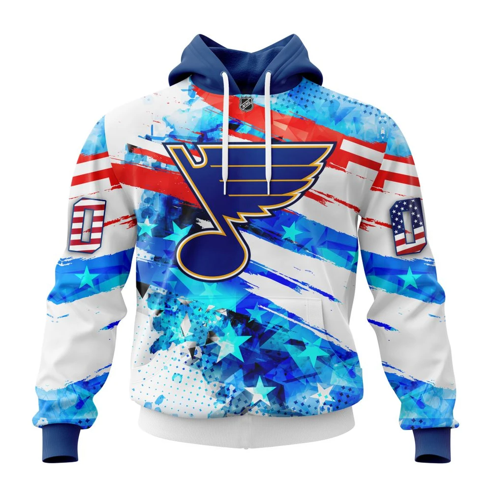 Hoodie St Louis Blues Special Concept For Independence Day All Over Print Hoodie Style 51779