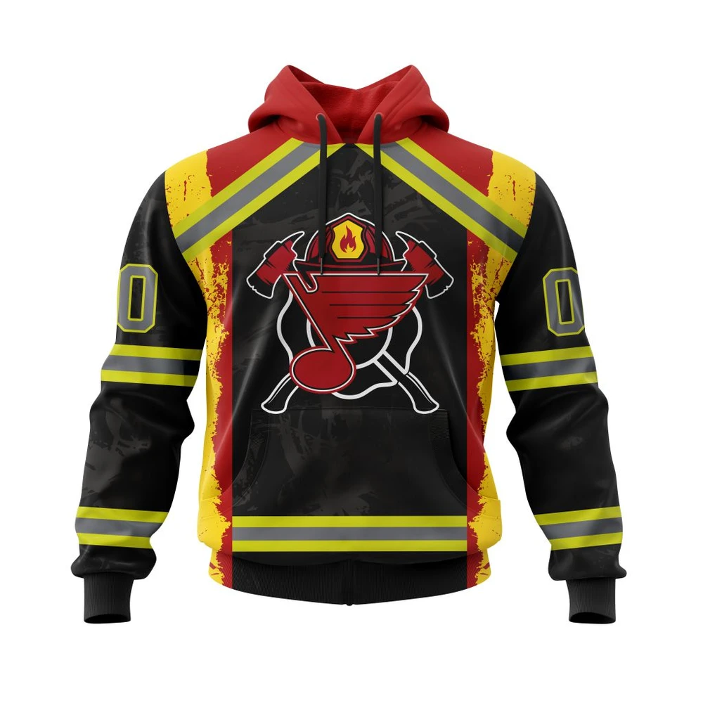 Hoodie St. Louis Blues Honnor Firefighter All Over Print Hoodie Style 40053