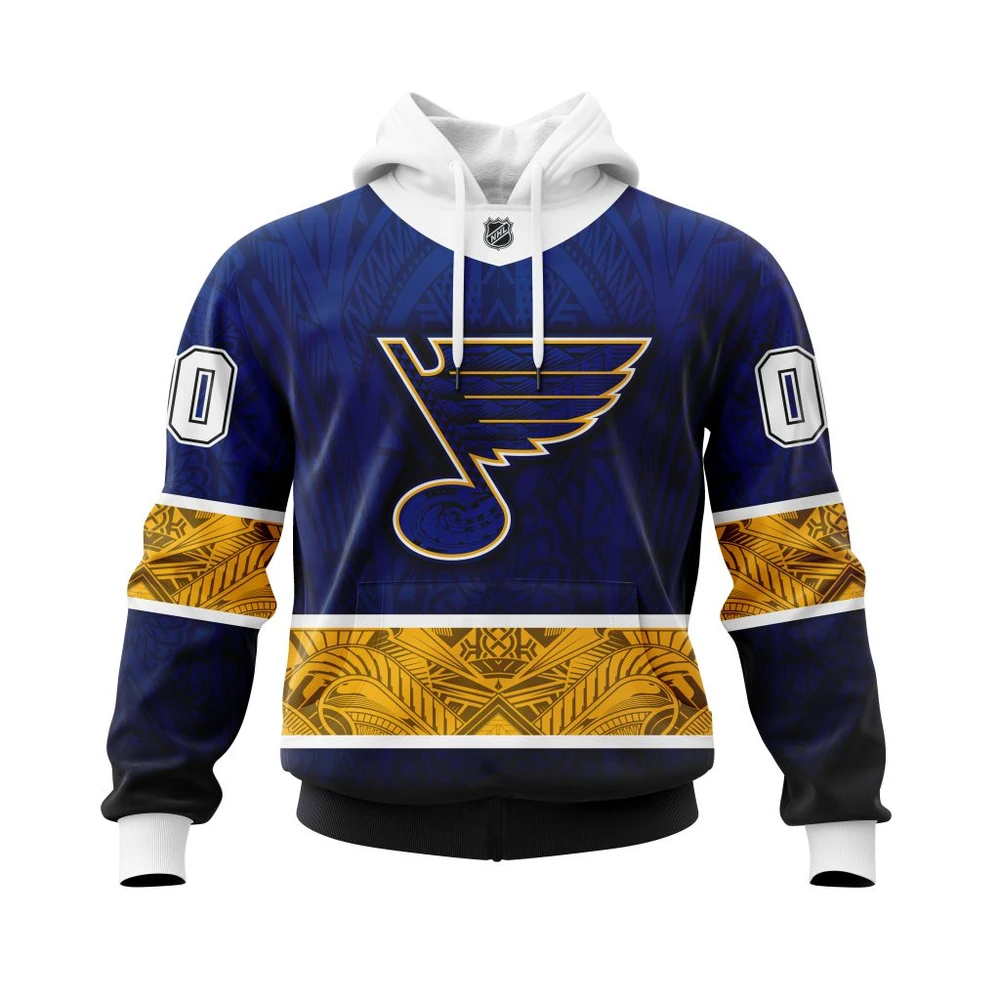 Hoodie St. Louis Blues Specialized Native With Samoa Culture All Over Print Hoodie Style 47350