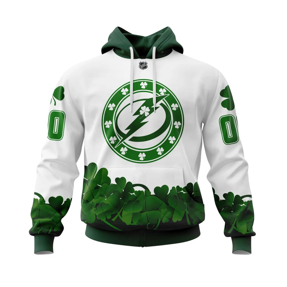 Hoodie Tampa Bay Lightning Happy St.Patrick Days Jersey All Over Print Hoodie Style 67121