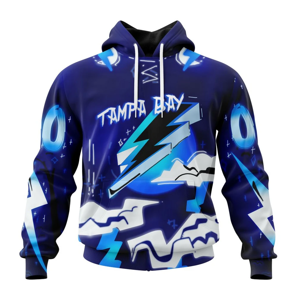 Hoodie Tampa Bay Lightning Specialized Jersey For Halloween Night All Over Print Hoodie Style 81837