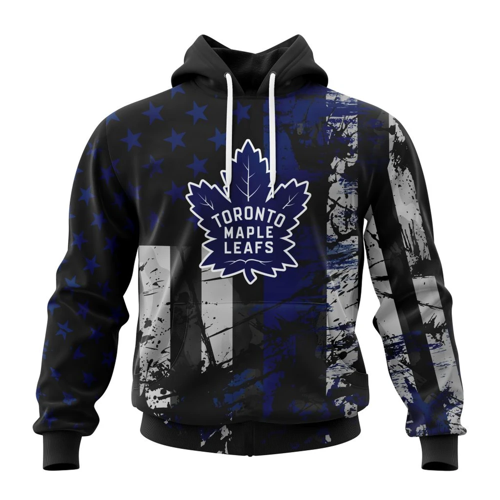 Hoodie Toronto Maple Leafs Specialized Jersey For America All Over Print Hoodie Style 95869