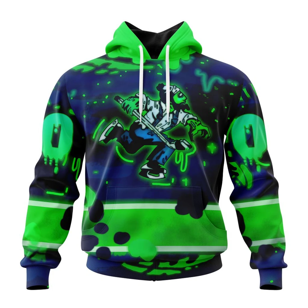 Hoodie Vancouver Canucks Specialized Jersey For Halloween Night All Over Print Hoodie Style 17005