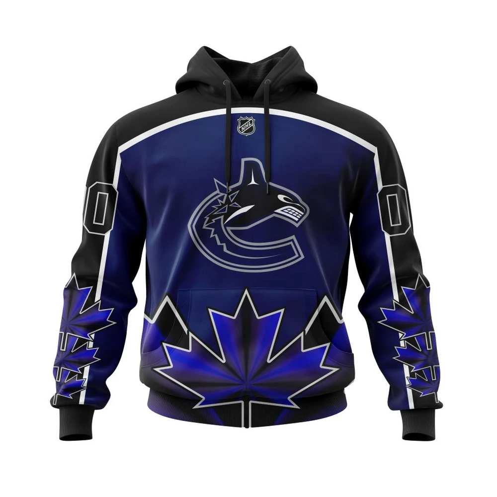 Hoodie Vancouver Canucks With Beloved Canada Maple Leafs All Over Print Hoodie Style 64439