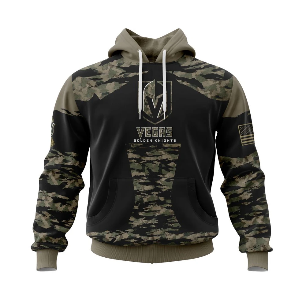 Hoodie Vegas Golden Knights Honors Veterans And Military Members All Over Print Hoodie Style 54078
