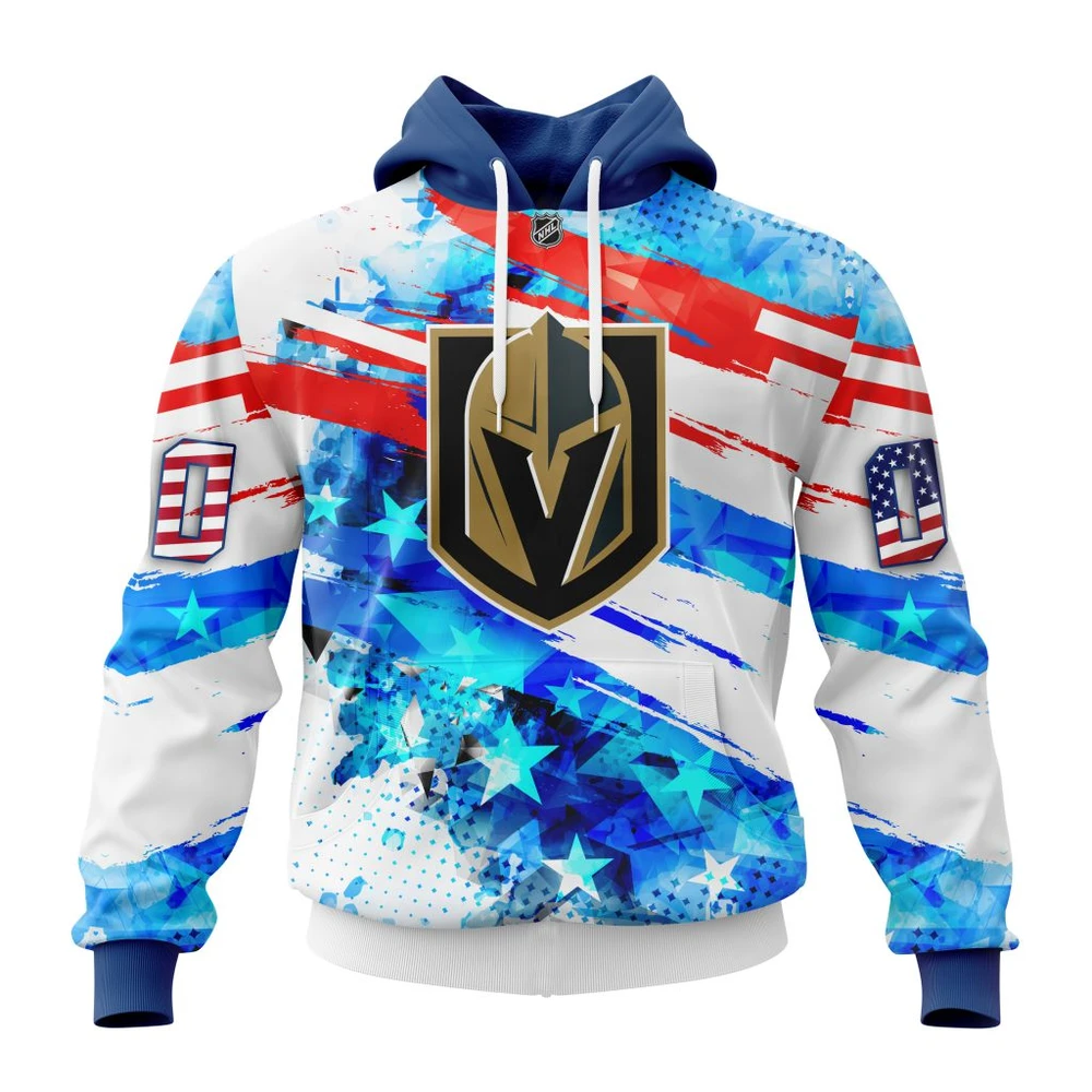 Hoodie Vegas Golden Knights Special Concept For Independence Day All Over Print Hoodie Style 17993