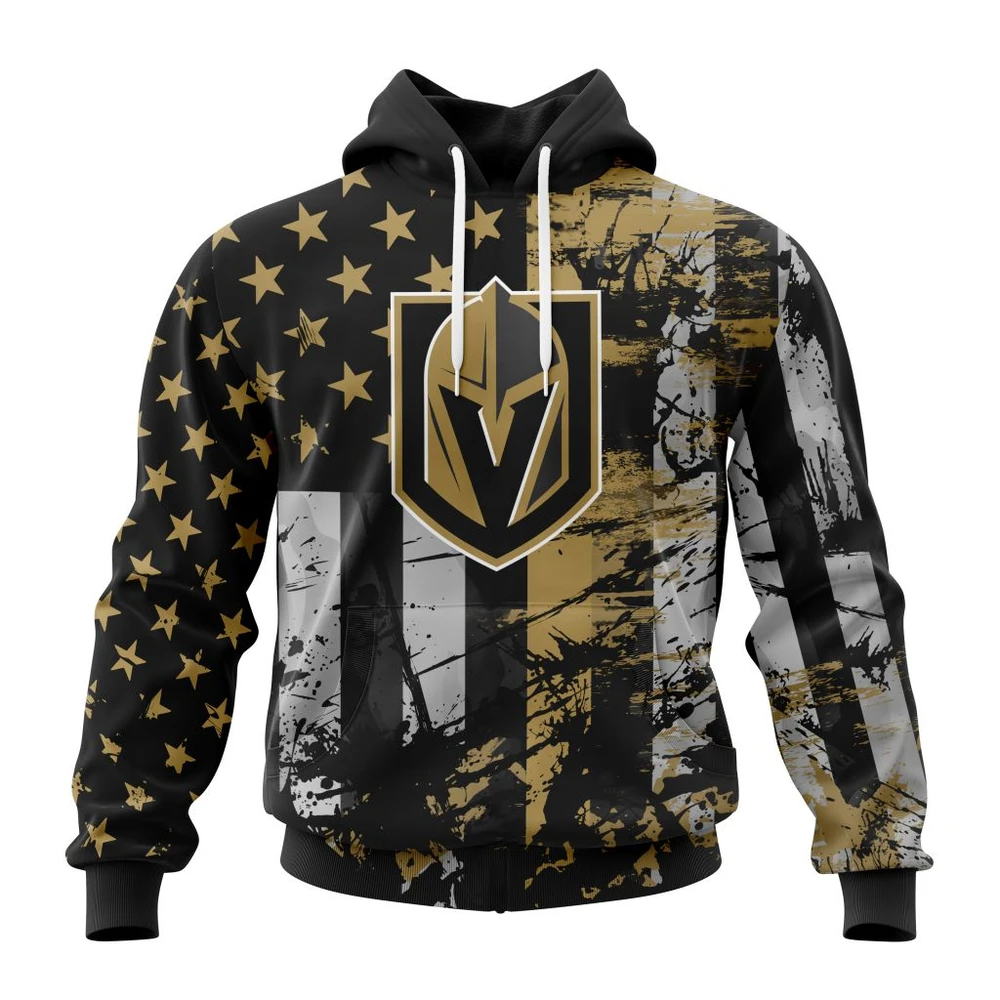 Hoodie Vegas Golden Knights Specialized Jersey For America All Over Print Hoodie Style 44886