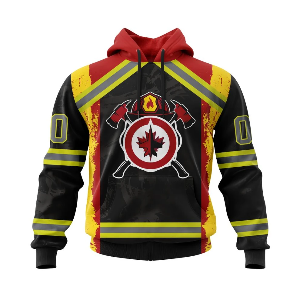 Hoodie Winnipeg Jets Honnor Firefighter All Over Print Hoodie Style 31310