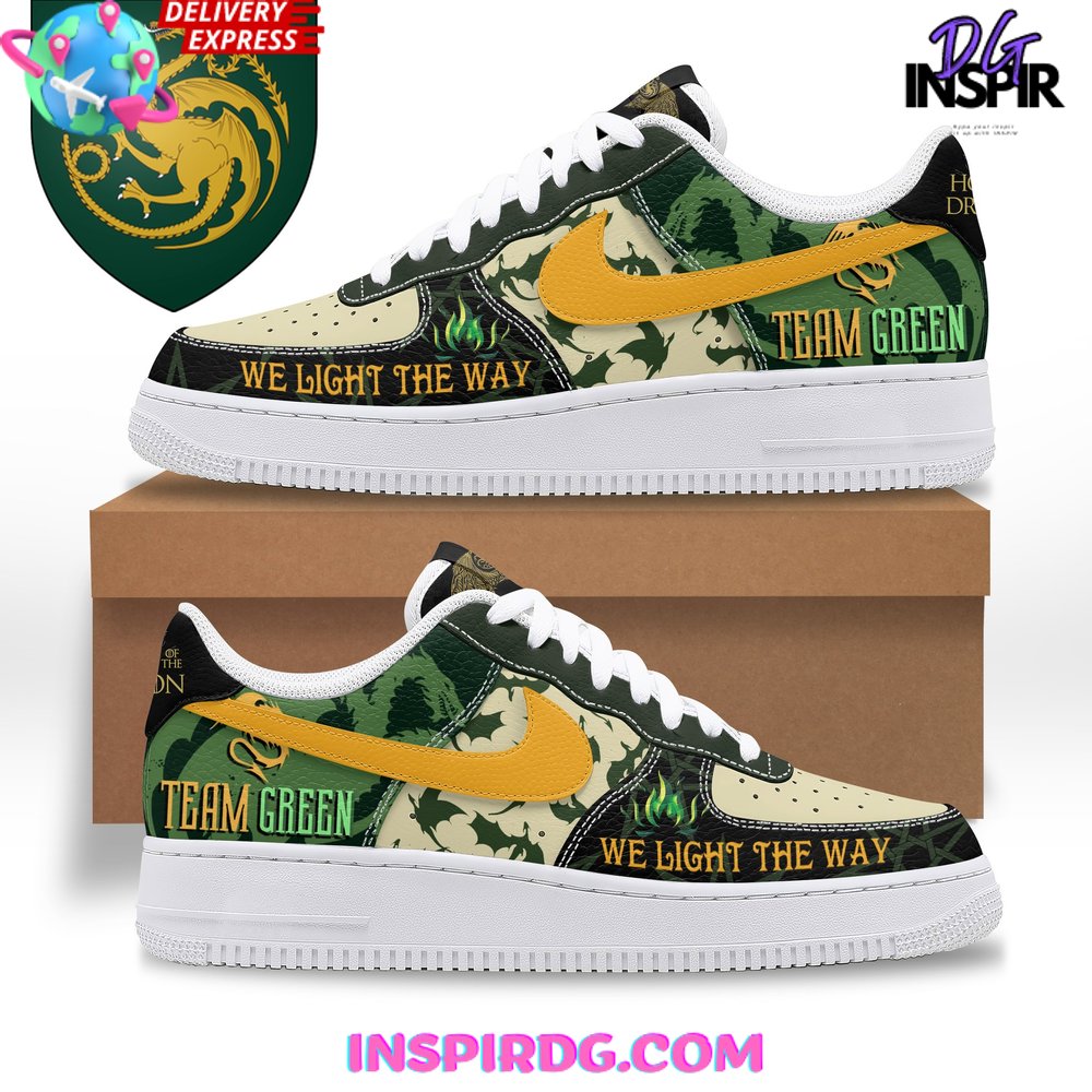 House Of The Dragon Team Green Air Force 1 Sneaker