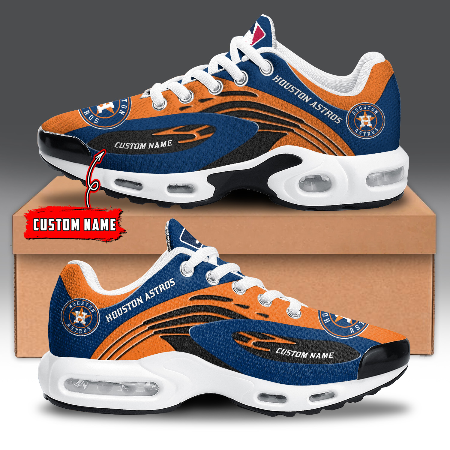 Houston Astros Air Max Plus Shoes Sneakers For Men And Women