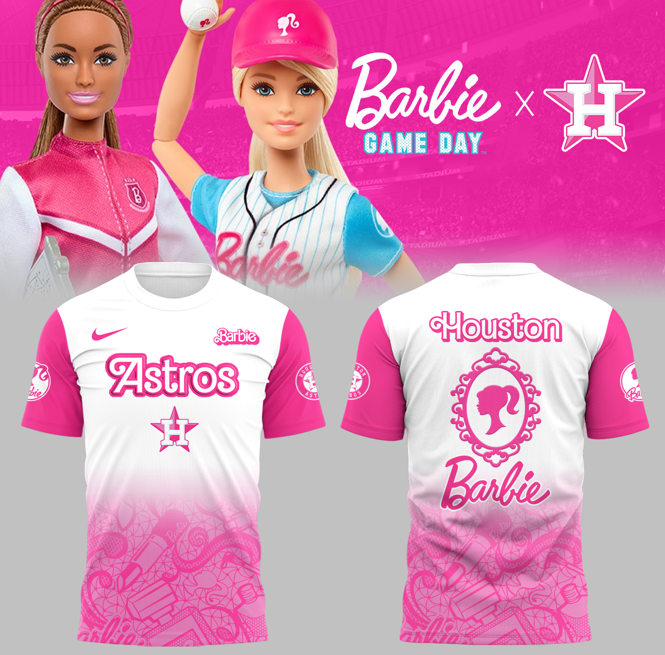Houston Astros Baseball Barbie Night T-Shirt Baseball Coach Gift Ideas Oregontrailrvpk Shirt